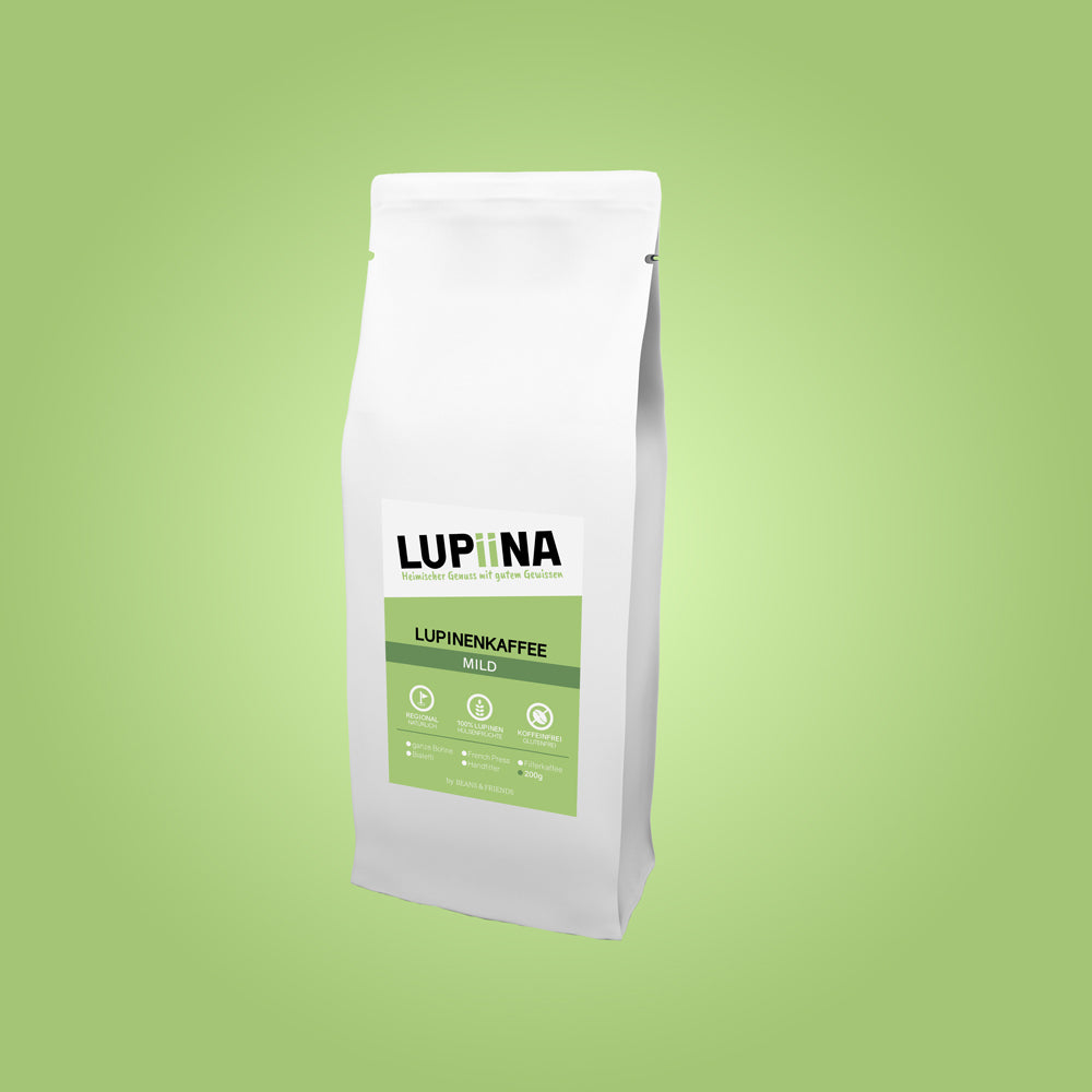 Lupiina Mild von Beans & Friends – 100 % koffeinfreier Lupinenkaffee mit feiner Nussnoter