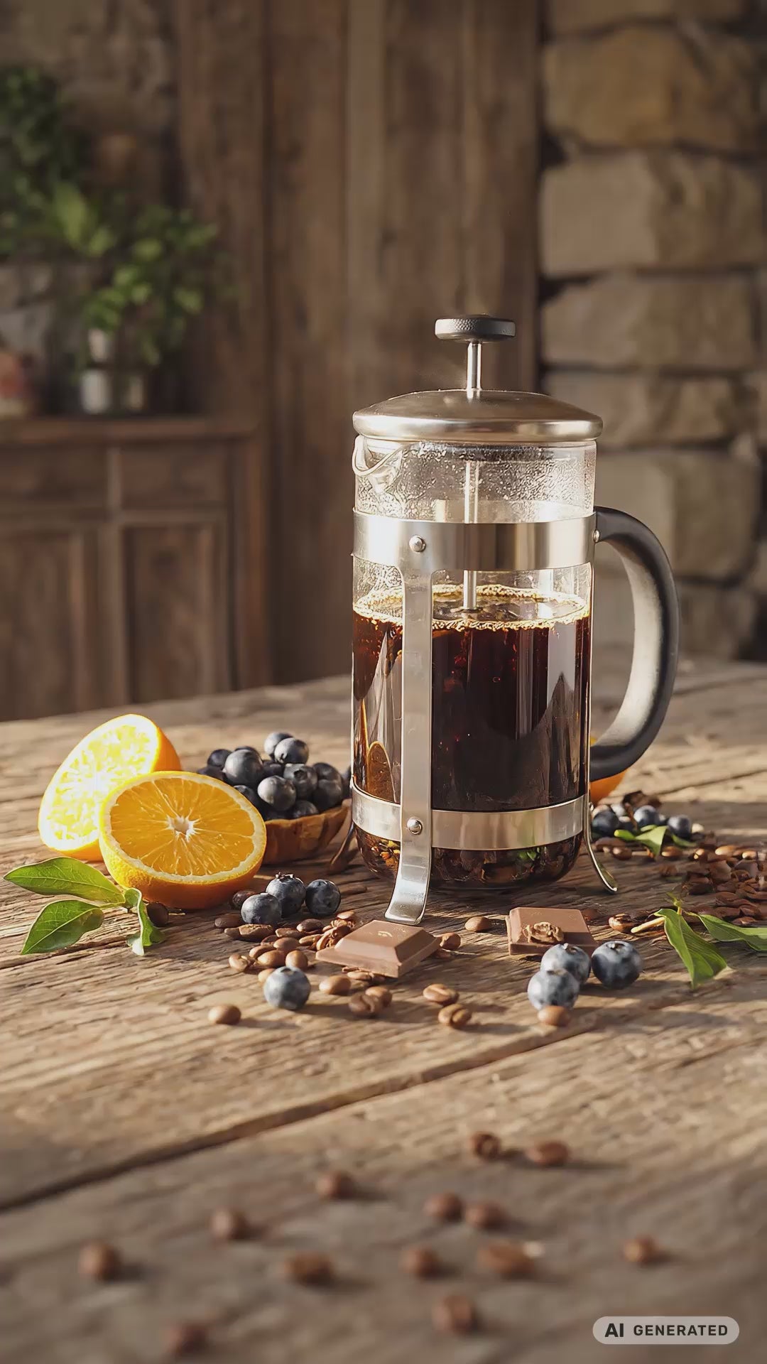 Kurzes Video zur Kaffeezubereitungmethode mit der French Press, auch Stempelkanne genannt.